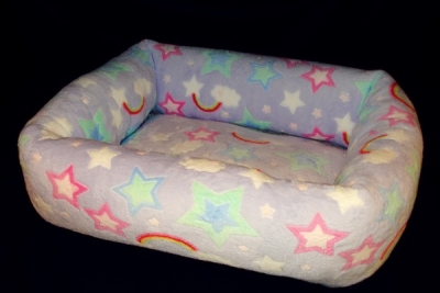 Kuschelbett-Supermini 65x50 cm Regenbogen außen